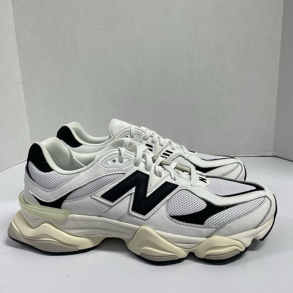 New Balance 9060 White Black U9060AAB Size 14 Men Chunky Mesh Workout Sneakers main image 6